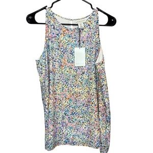 Adrienne Vittadini Colorful Patterned Tank Top Sz small